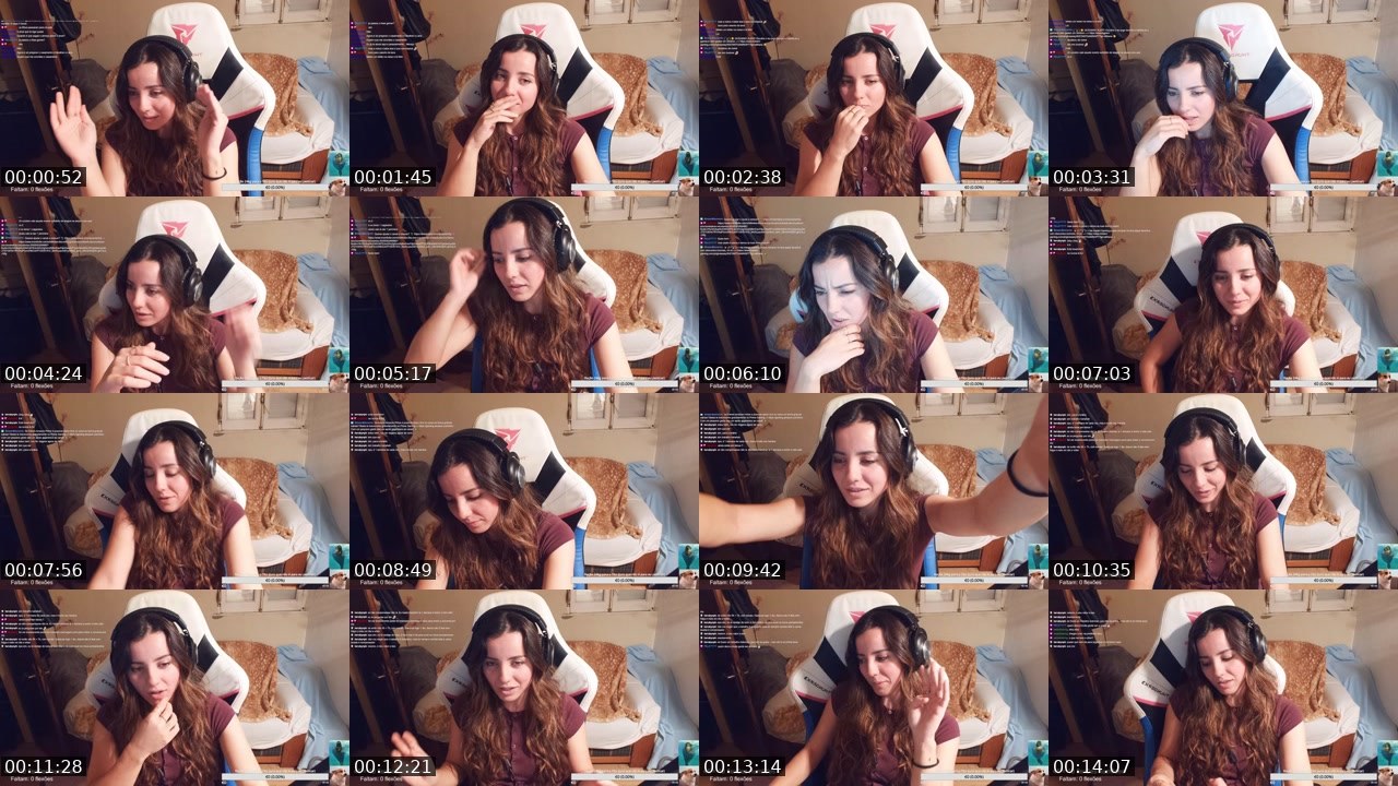 Contact-sheet preview of LanaCherl's Twitch recording