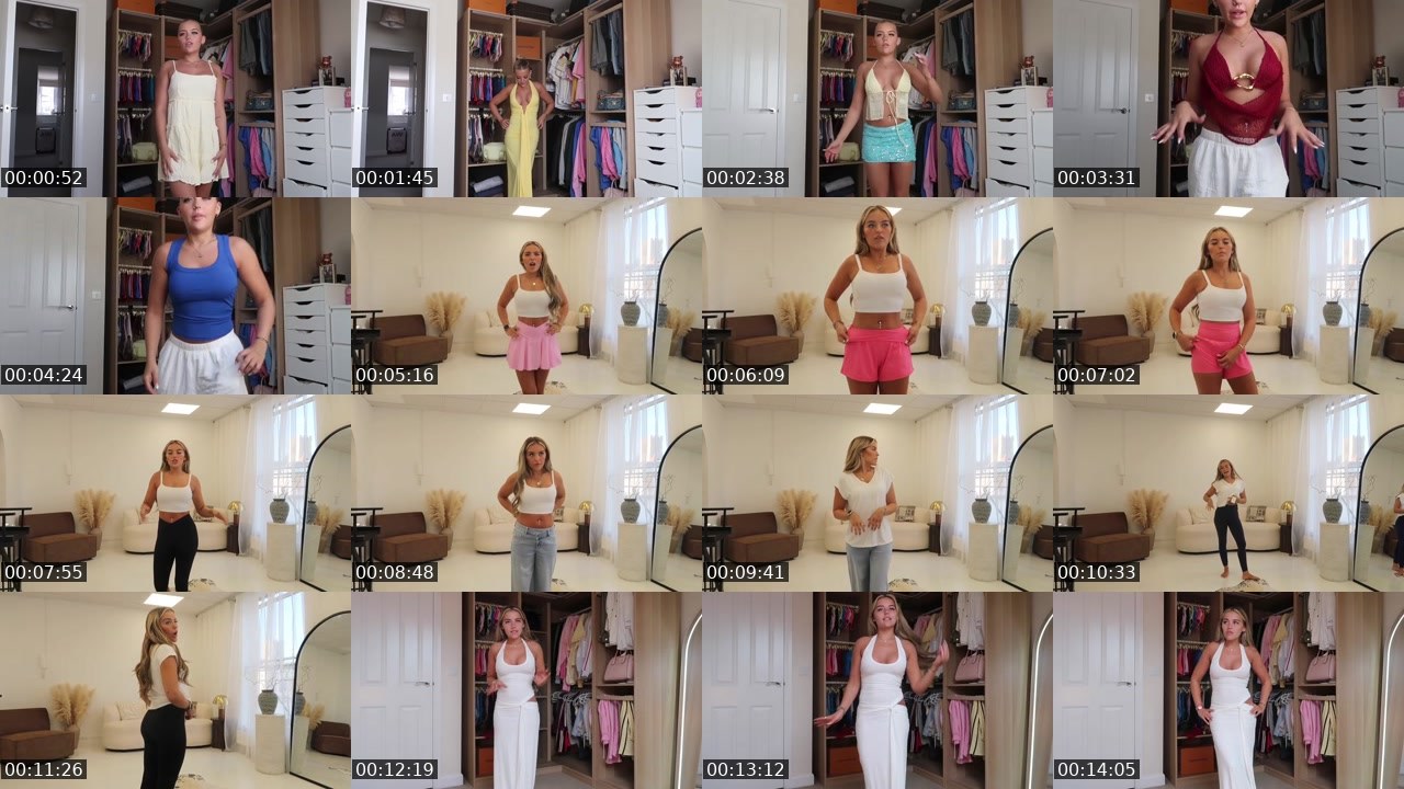 Contact-sheet preview of NonStopFashion's Twitch recording