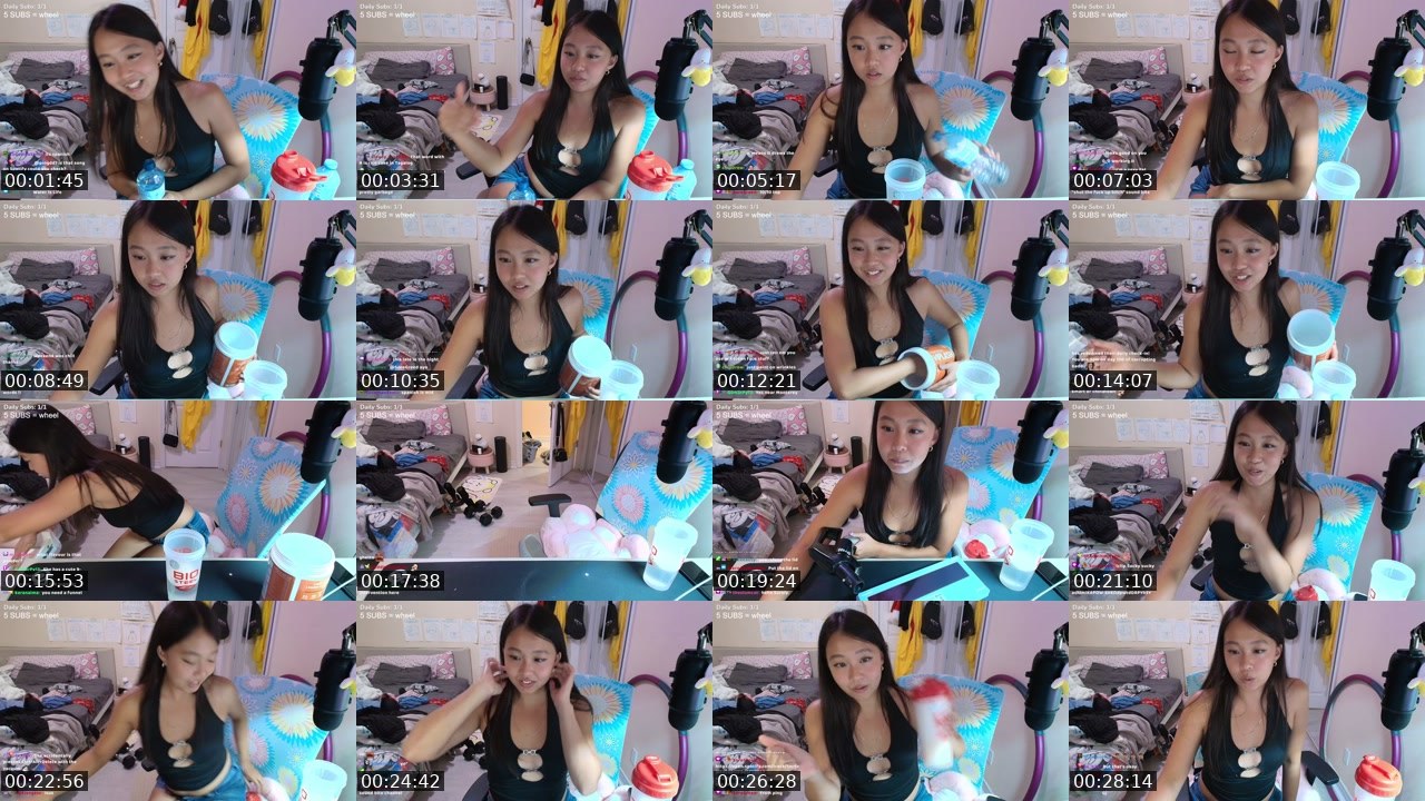 Contact-sheet preview of baddii's Twitch recording