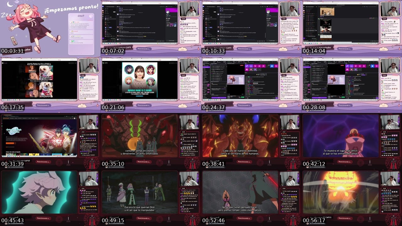 Contact-sheet preview of hitomikeiko's Twitch recording