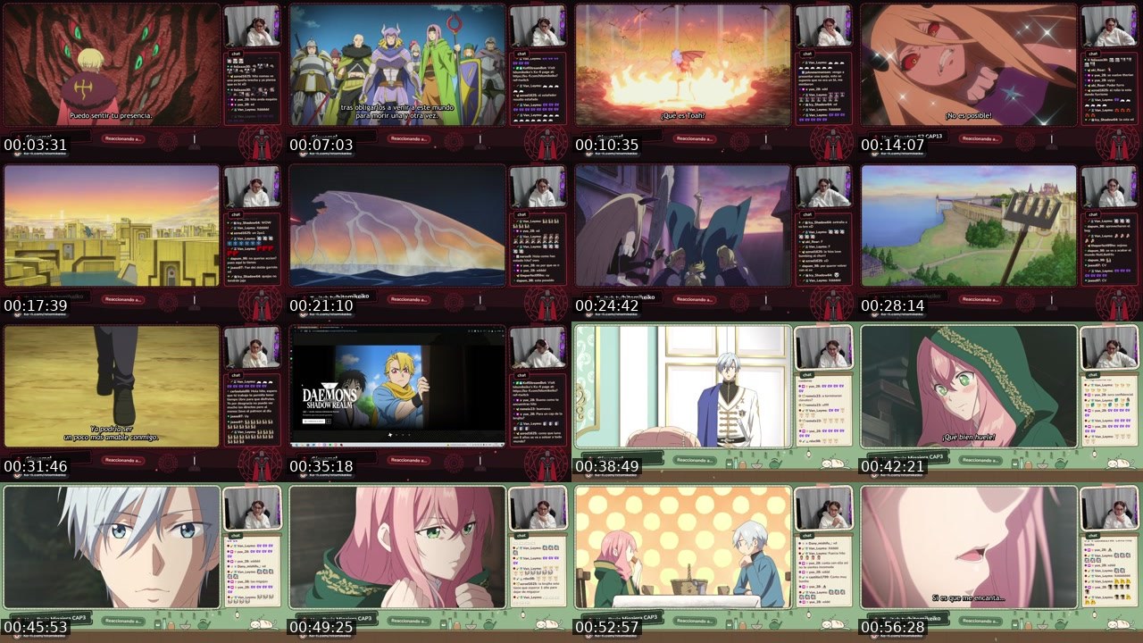 Contact-sheet preview of hitomikeiko's Twitch recording