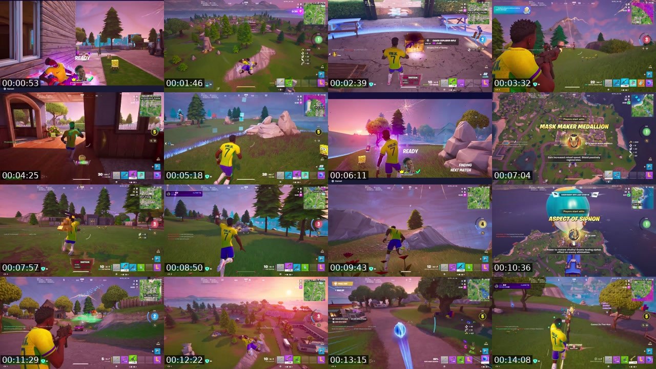 Contact-sheet preview of cutecandy61's Twitch recording