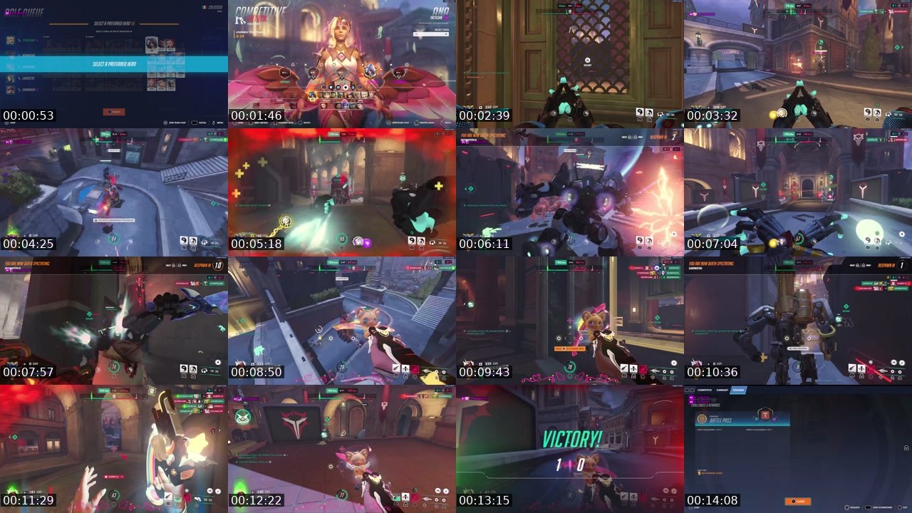 Contact-sheet preview of CosmiicRose's Twitch recording