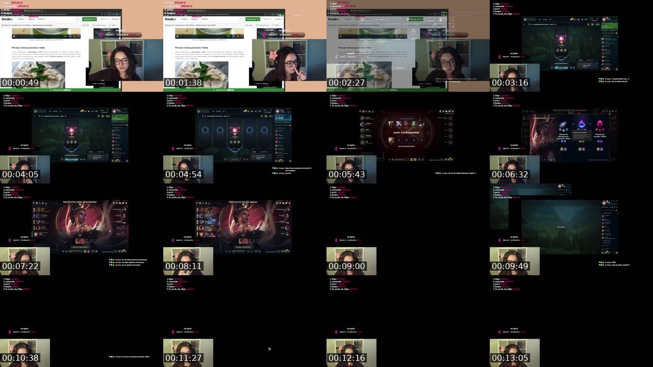 Contact-sheet preview of lismeii's Twitch recording