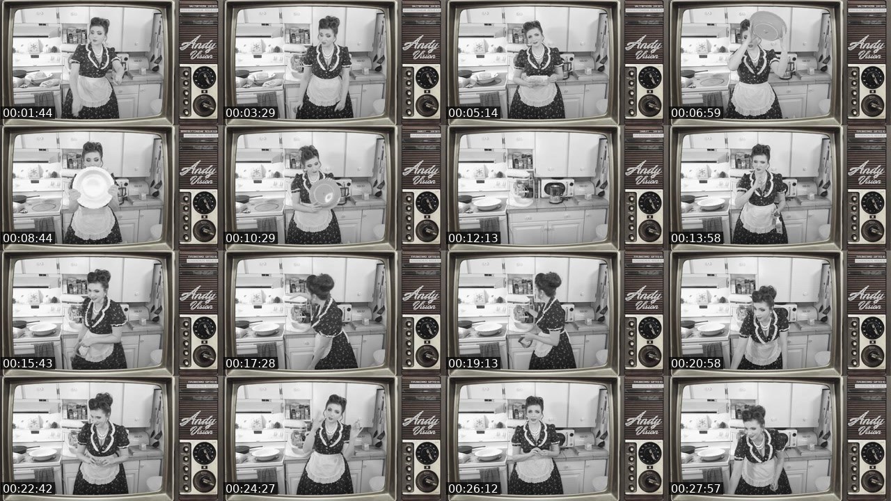 Contact-sheet preview of AndyRaeCosplay's Twitch recording