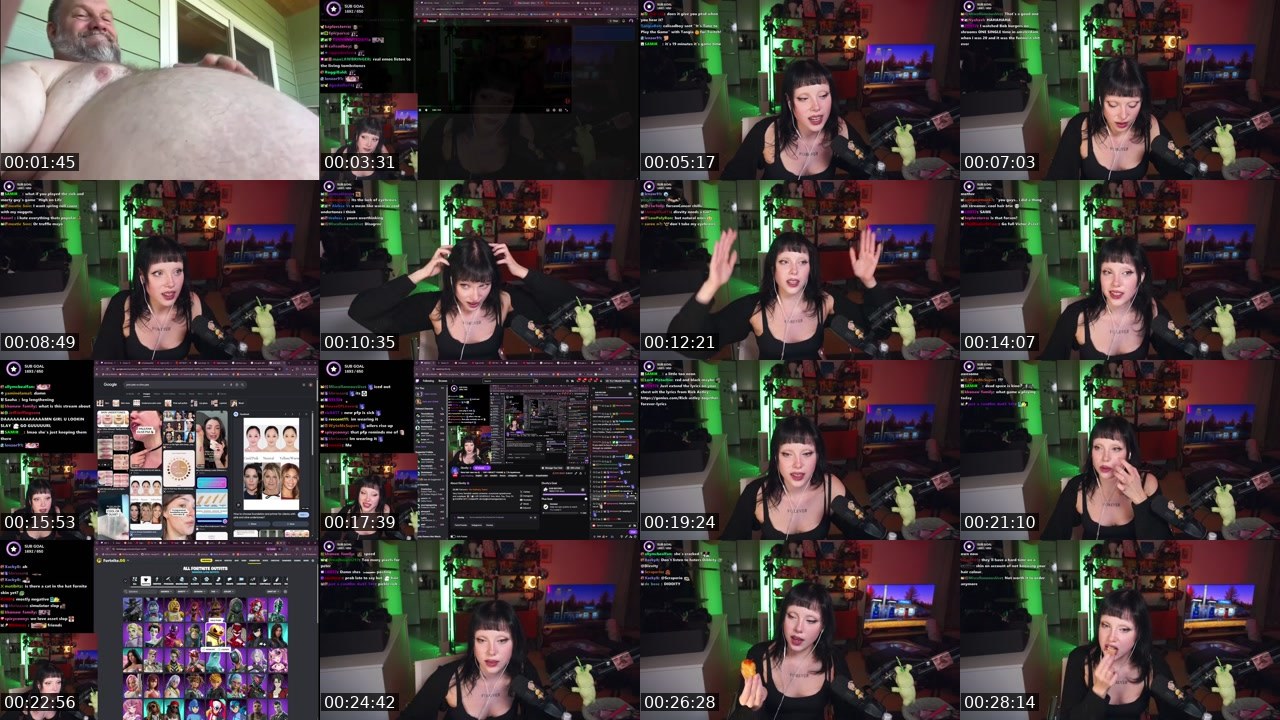 Contact-sheet preview of Divvity's Twitch recording