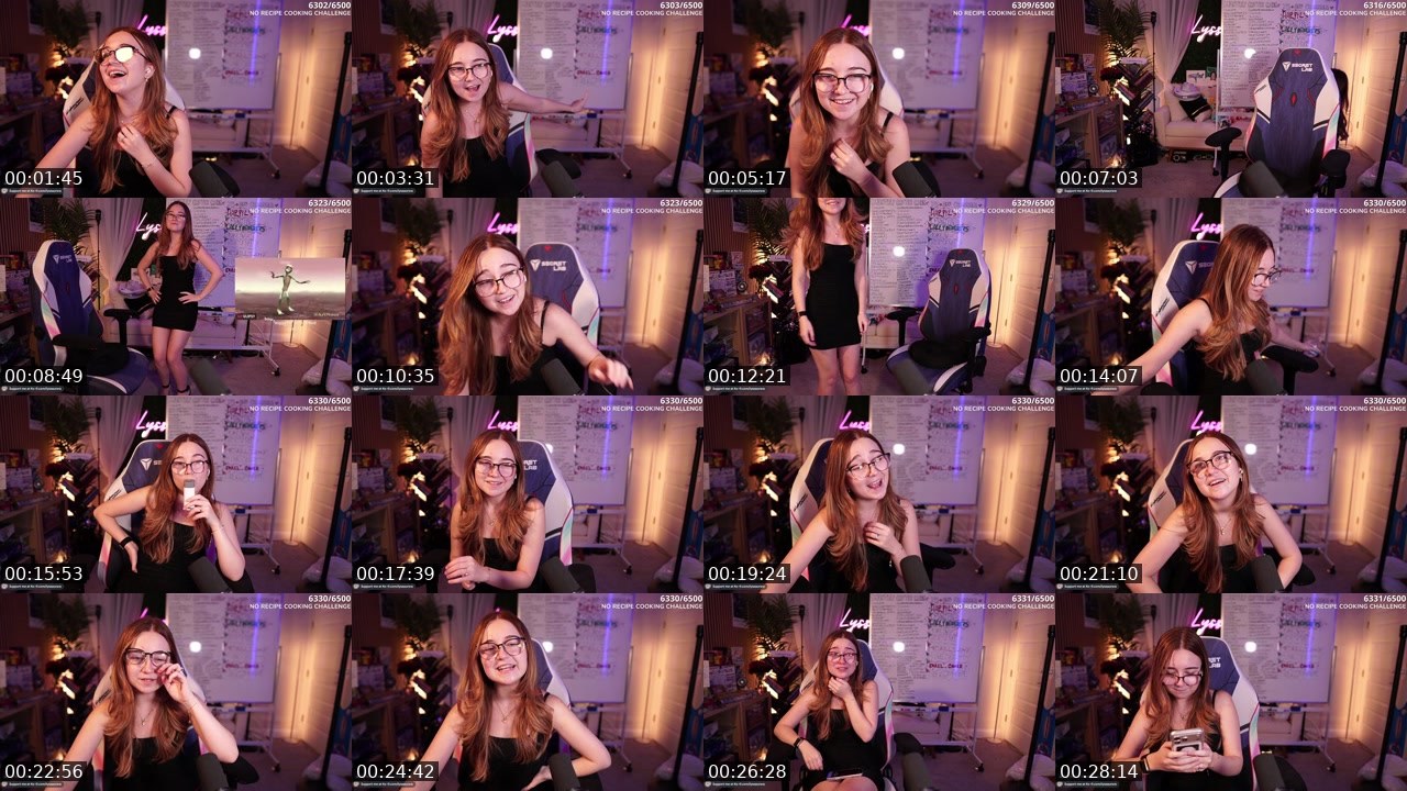 Contact-sheet preview of Lyssaurora's Twitch recording