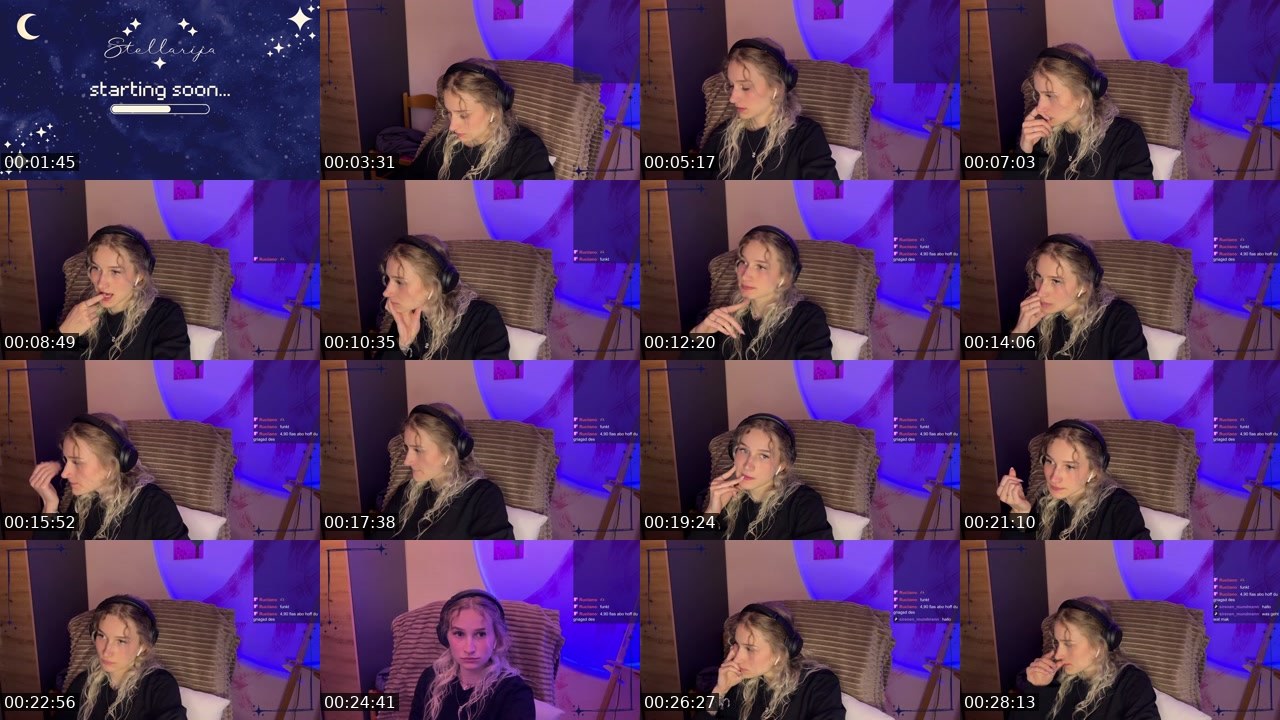 Contact-sheet preview of stellarija's Twitch recording