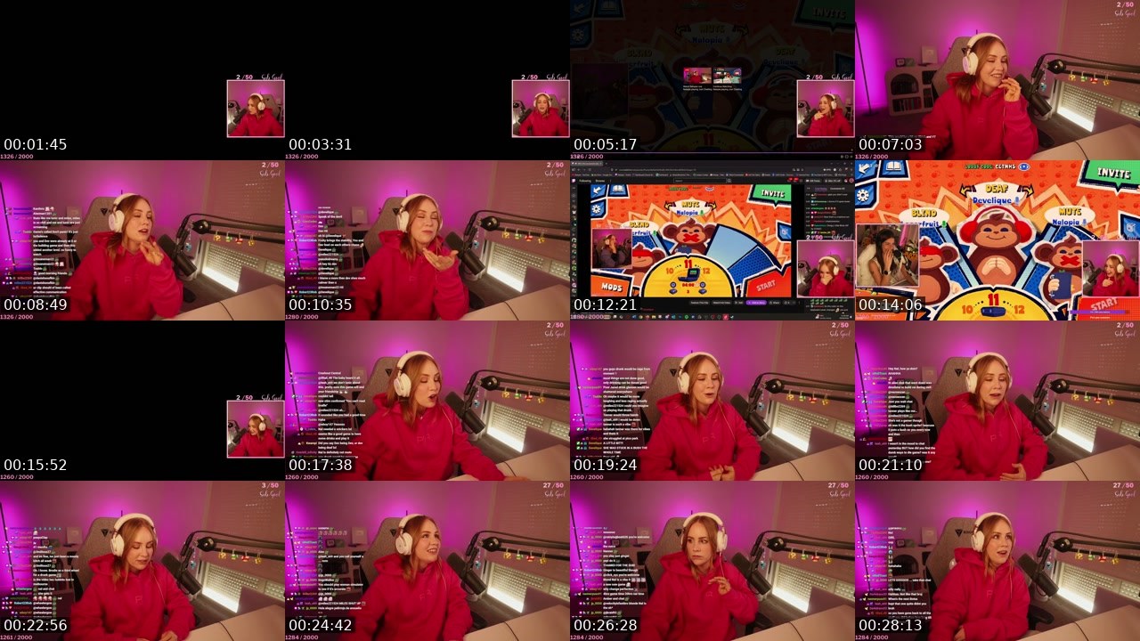 Contact-sheet preview of Nalopia's Twitch recording