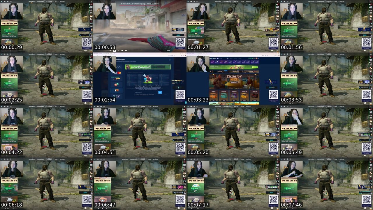 Contact-sheet preview of JuuhSantana's Twitch recording