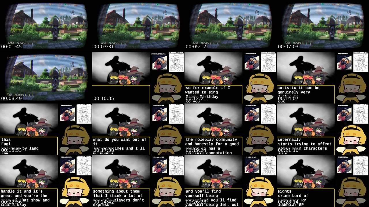Contact-sheet preview of Bee2br's Twitch recording