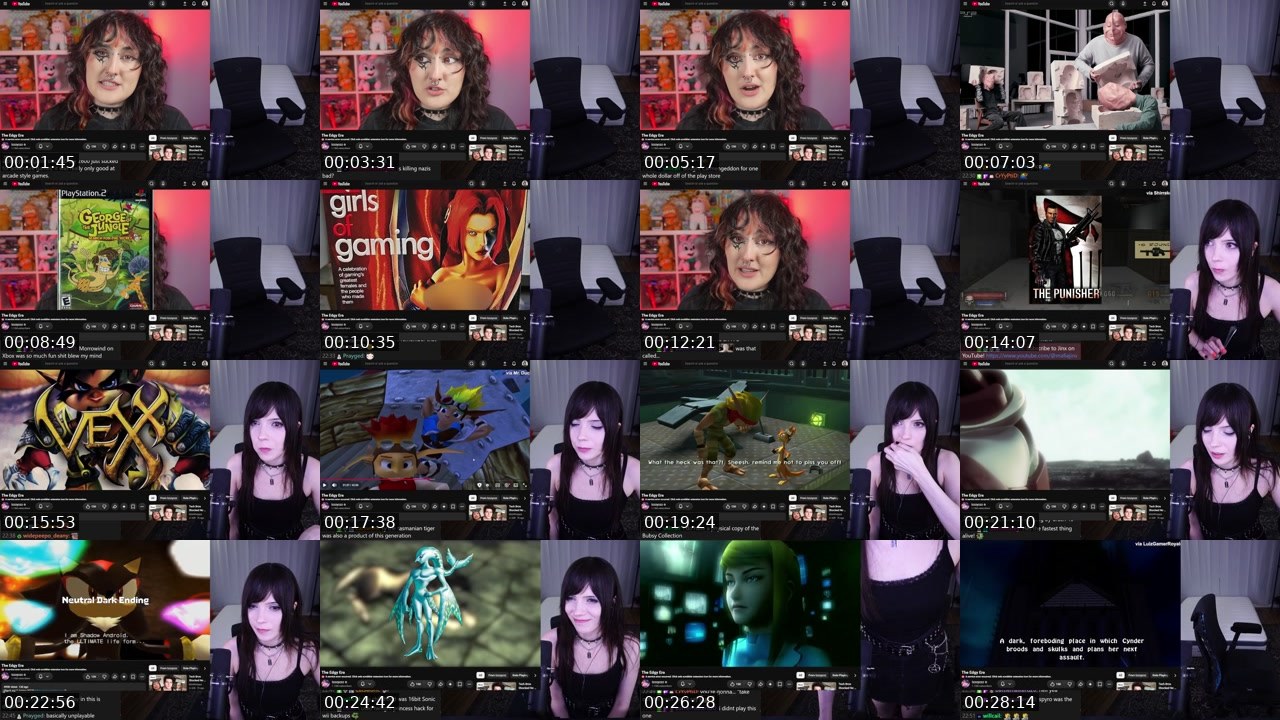 Contact-sheet preview of MafiaJinx's Twitch recording