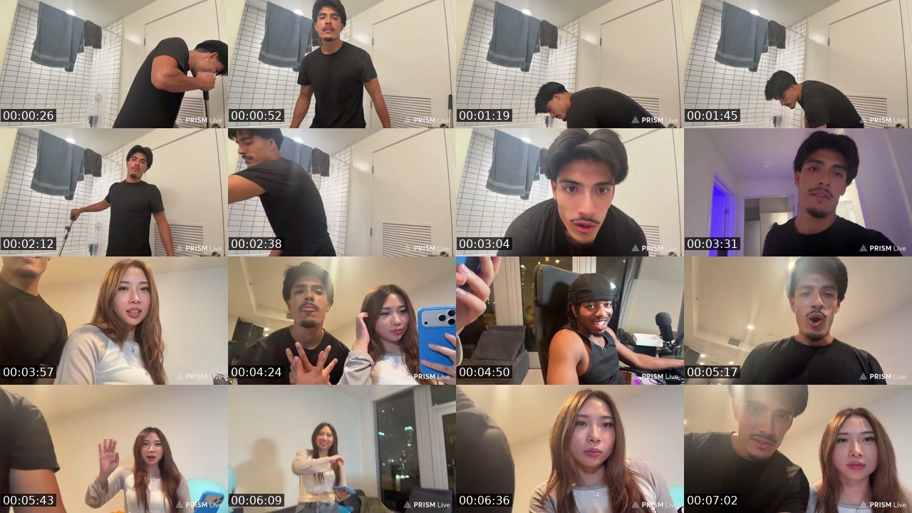 Contact-sheet preview of iizzyriizzy's Twitch recording