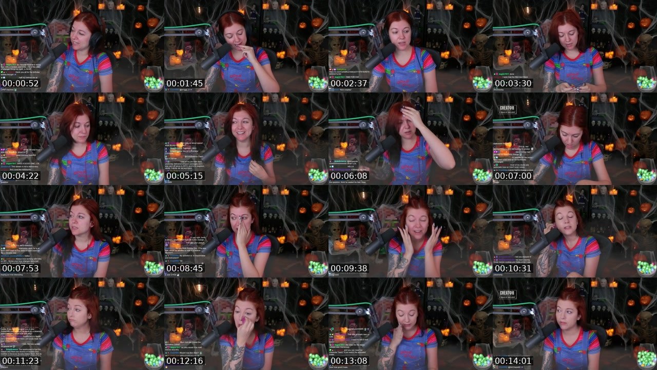 Contact-sheet preview of Cahlaflour's Twitch recording