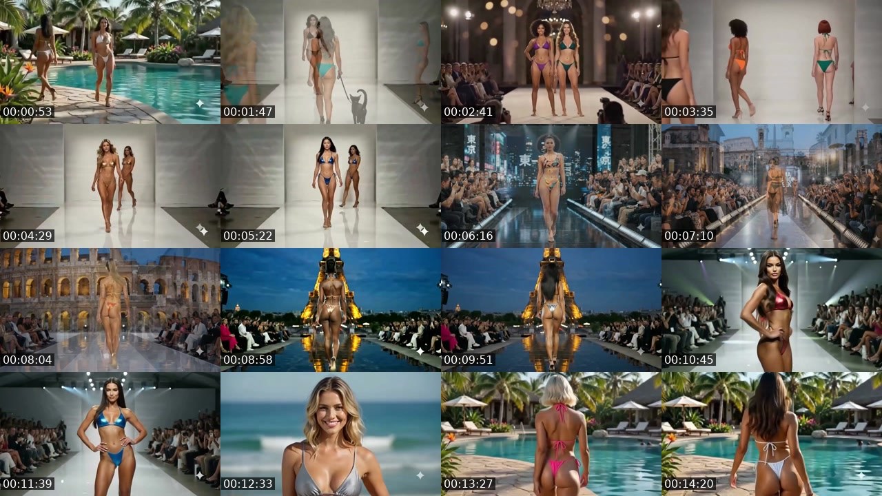 Contact-sheet preview of VibeRunway_24h's Twitch recording