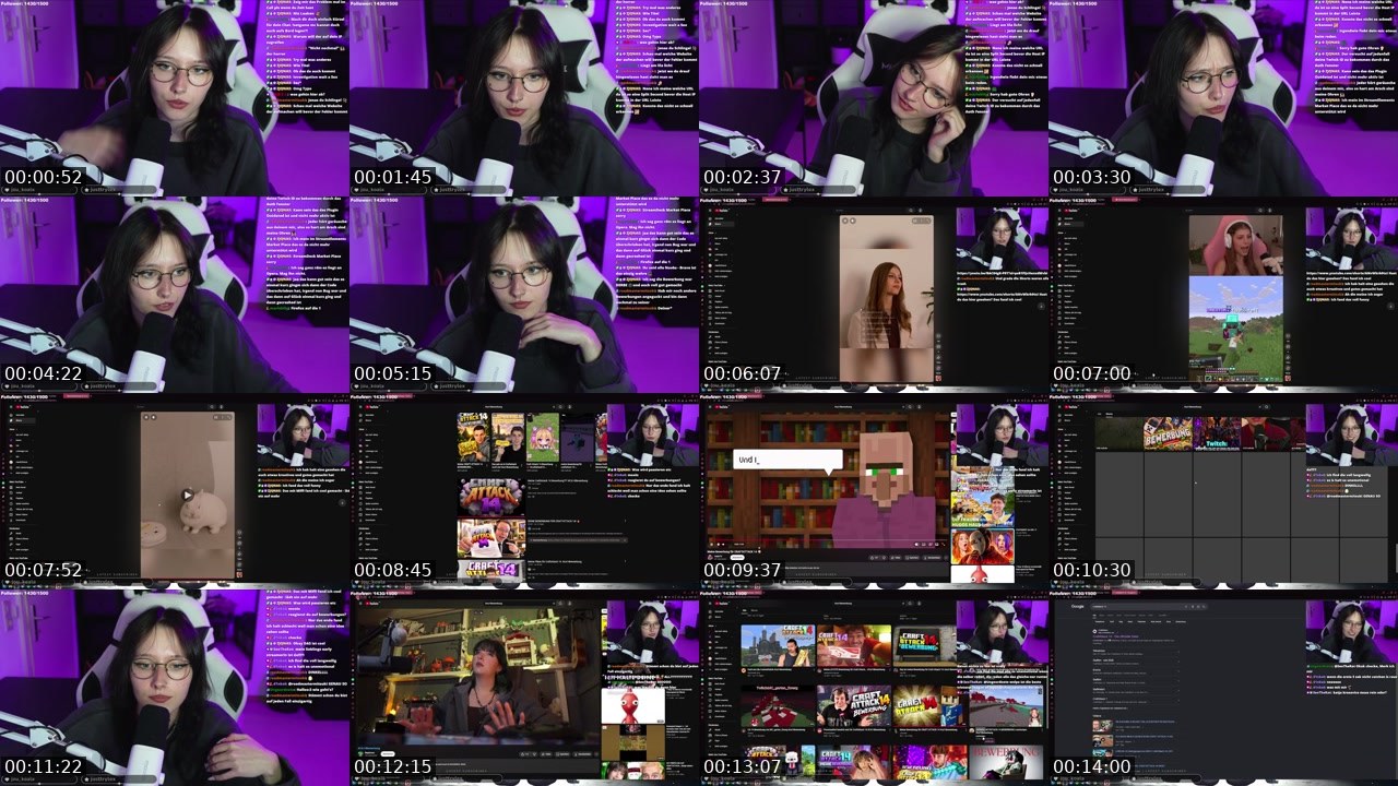 Contact-sheet preview of Weeelpe's Twitch recording