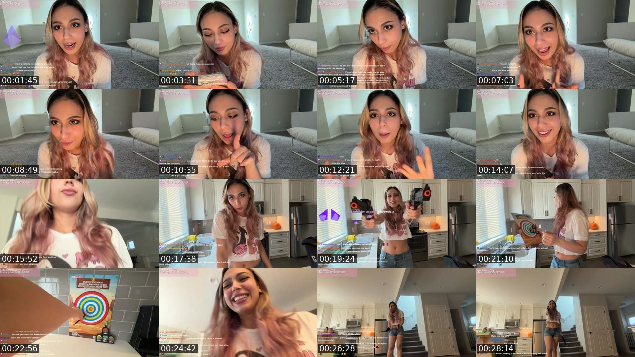 Contact-sheet preview of KiaraIRL's Twitch recording