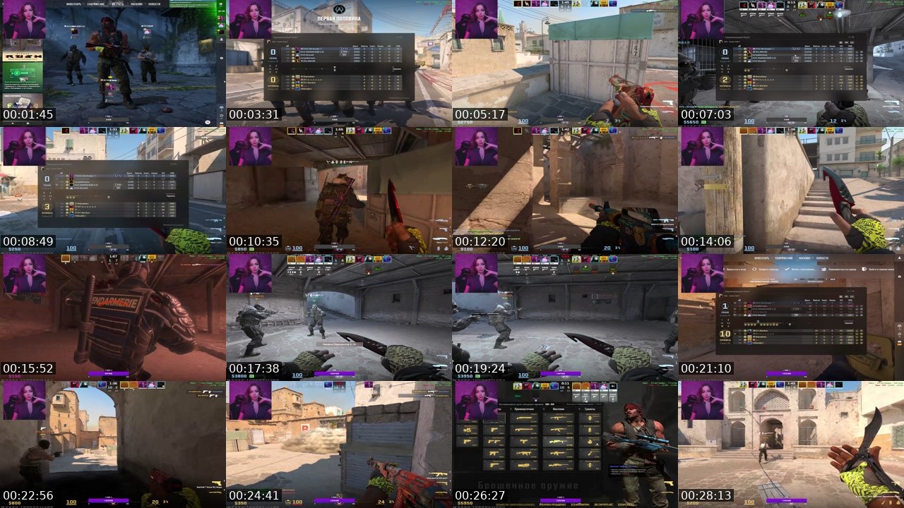 Contact-sheet preview of pizzavika's Twitch recording