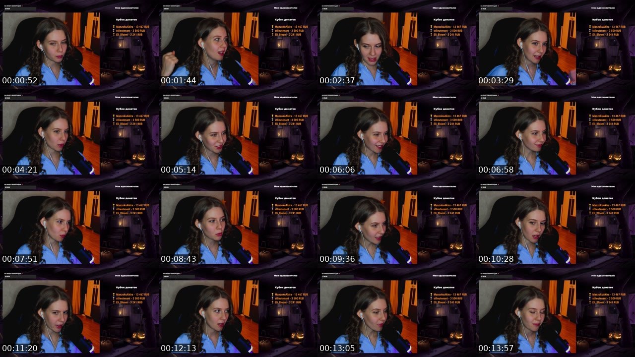 Contact-sheet preview of lunyverse's Twitch recording