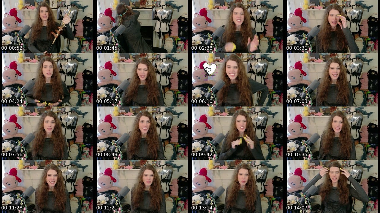 Contact-sheet preview of PMSJordan's Twitch recording