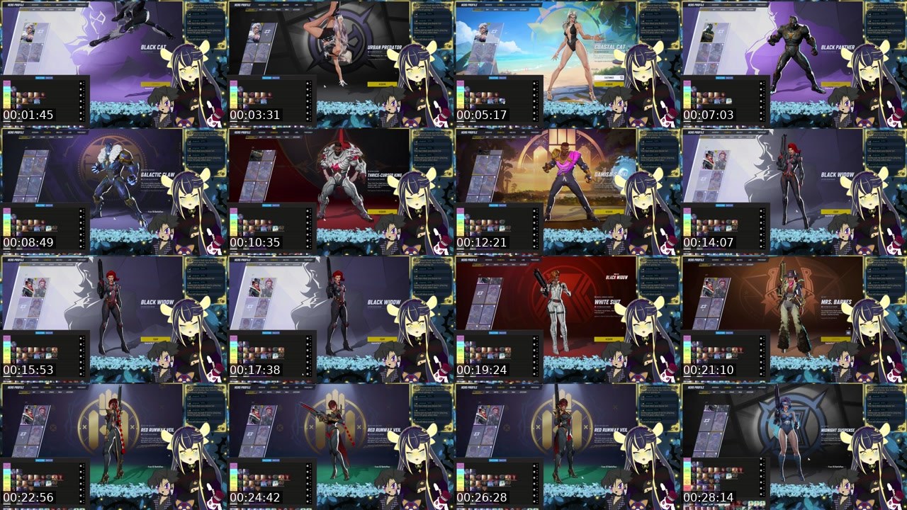Contact-sheet preview of Baum_Ri's Twitch recording