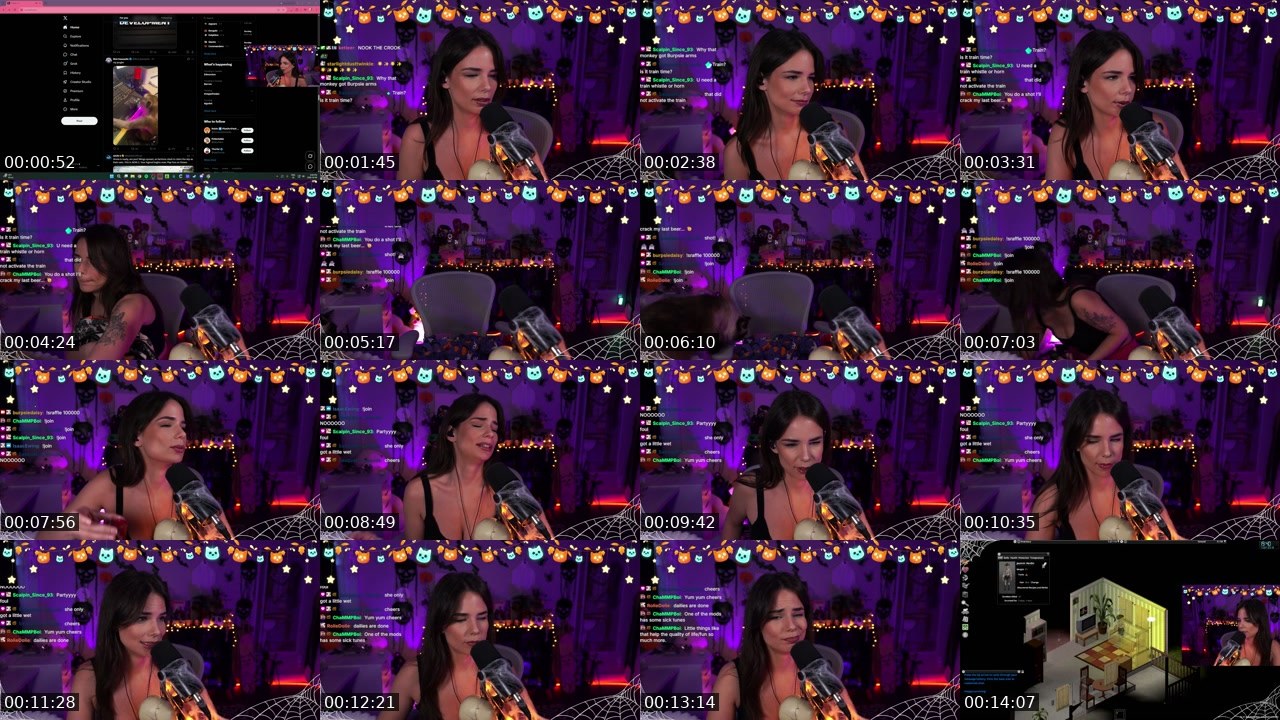 Contact-sheet preview of burpsiedaisy's Twitch recording
