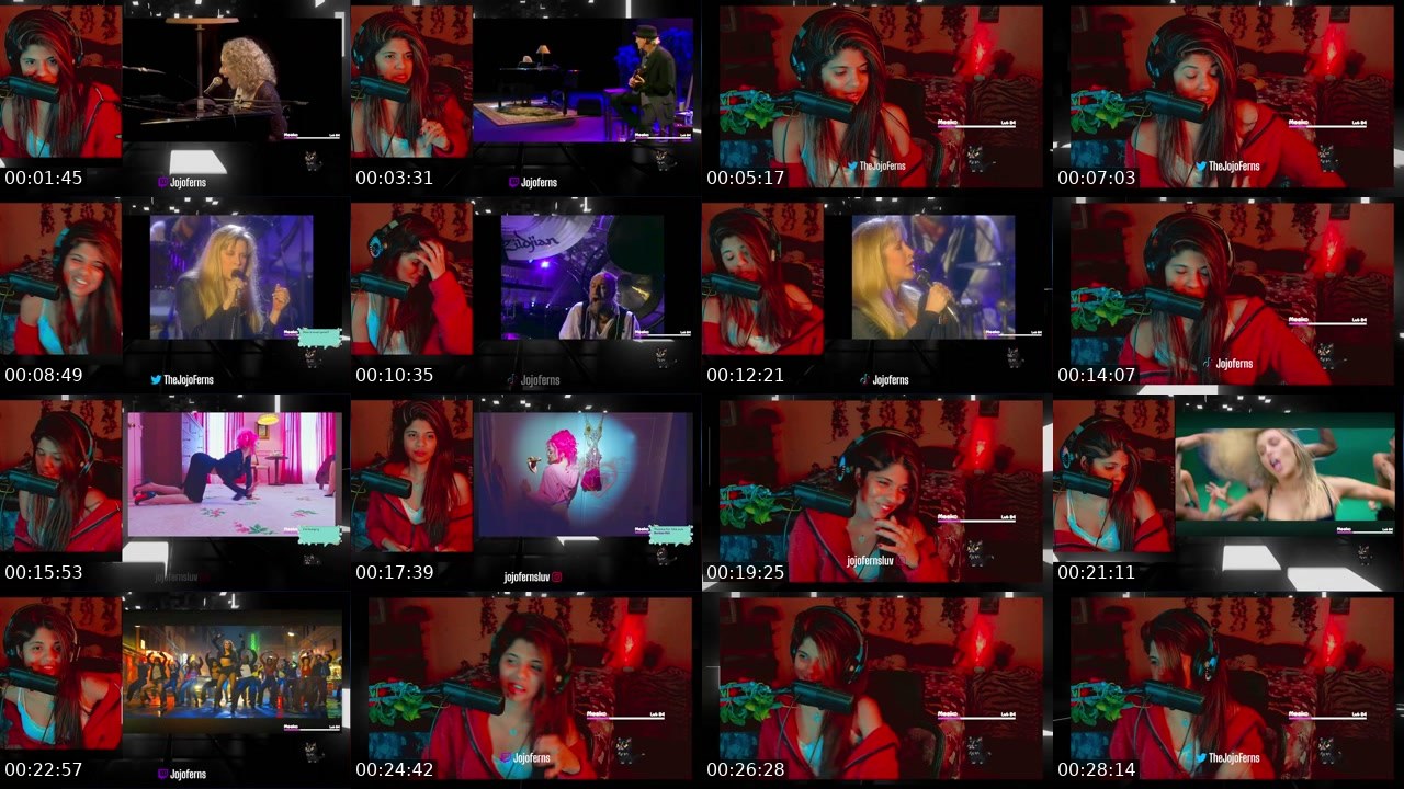 Contact-sheet preview of Jojoferns's Twitch recording