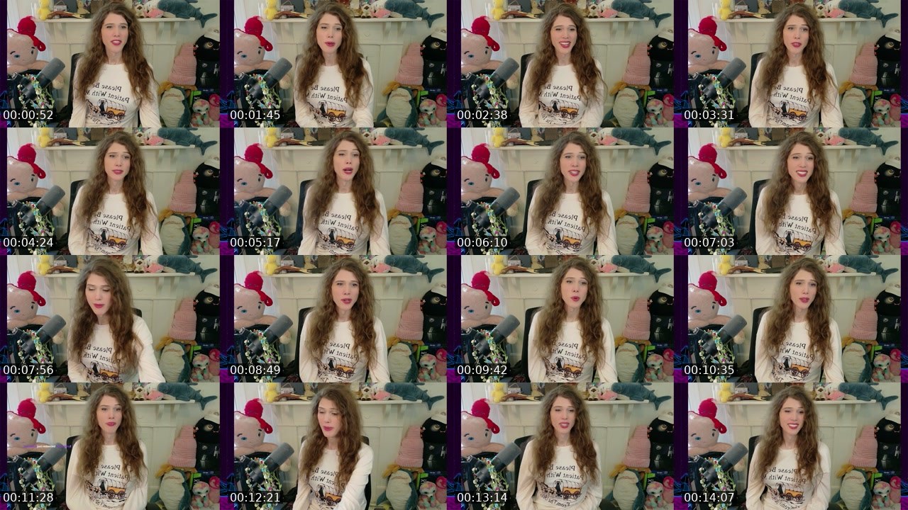 Contact-sheet preview of PMSJordan's Twitch recording