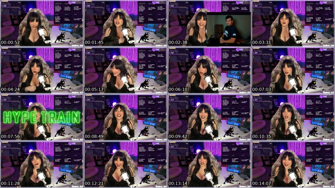 Contact-sheet preview of stells's Twitch recording