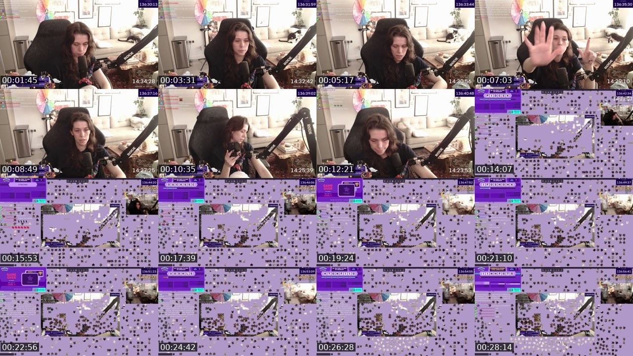 Contact-sheet preview of Ellbat's Twitch recording