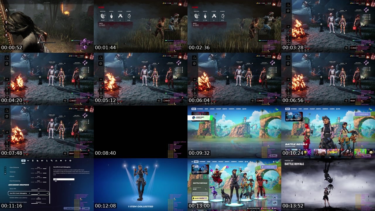 Contact-sheet preview of baby_crash220's Twitch recording