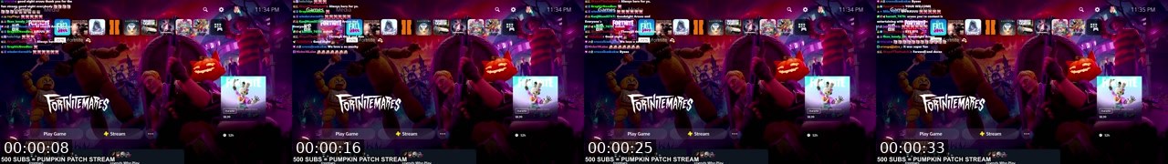 Contact-sheet preview of ARUUU's Twitch recording