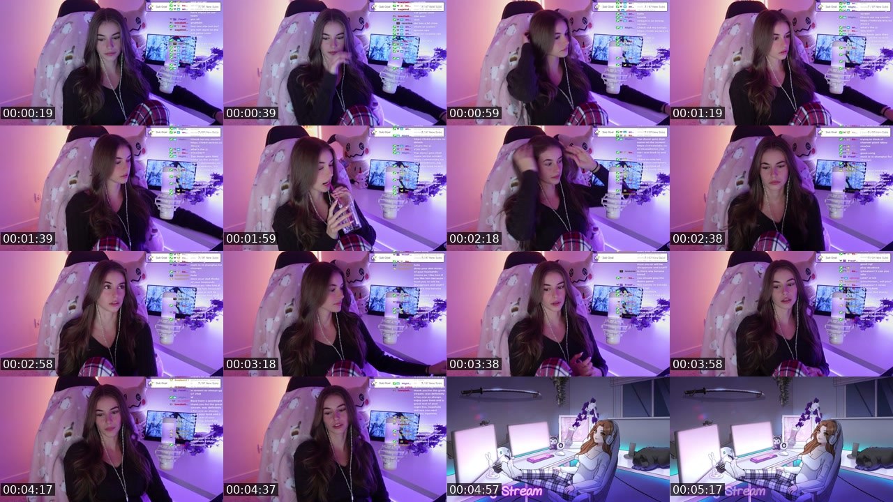 Contact-sheet preview of EvaCudmore_'s Twitch recording