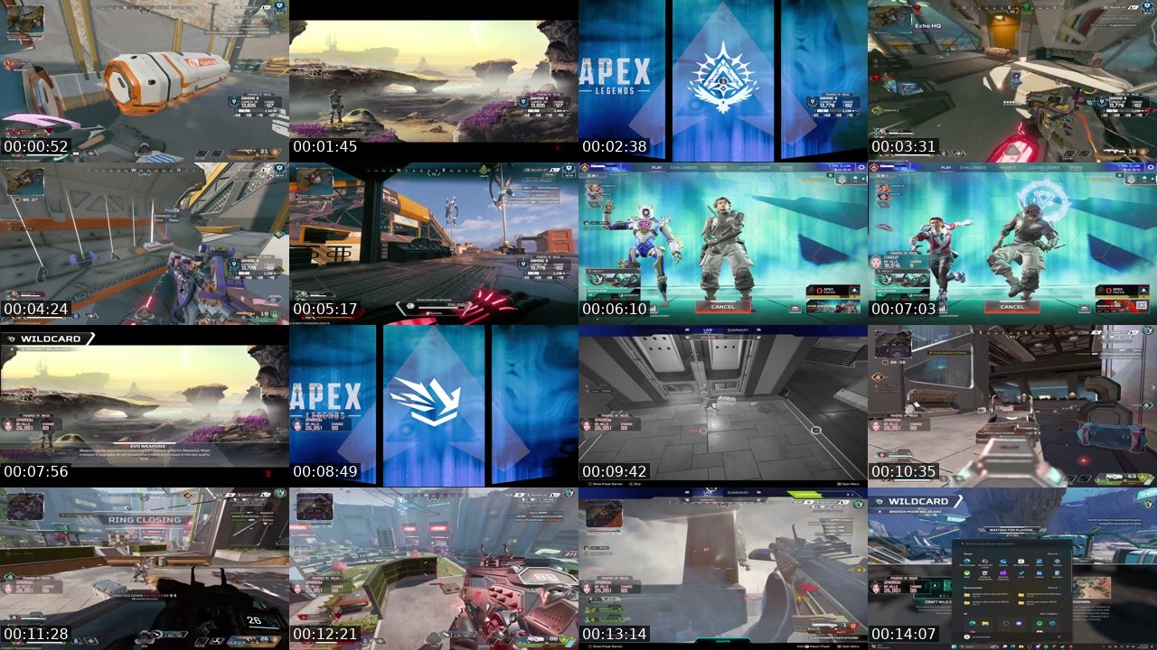 Contact-sheet preview of bbyedits's Twitch recording
