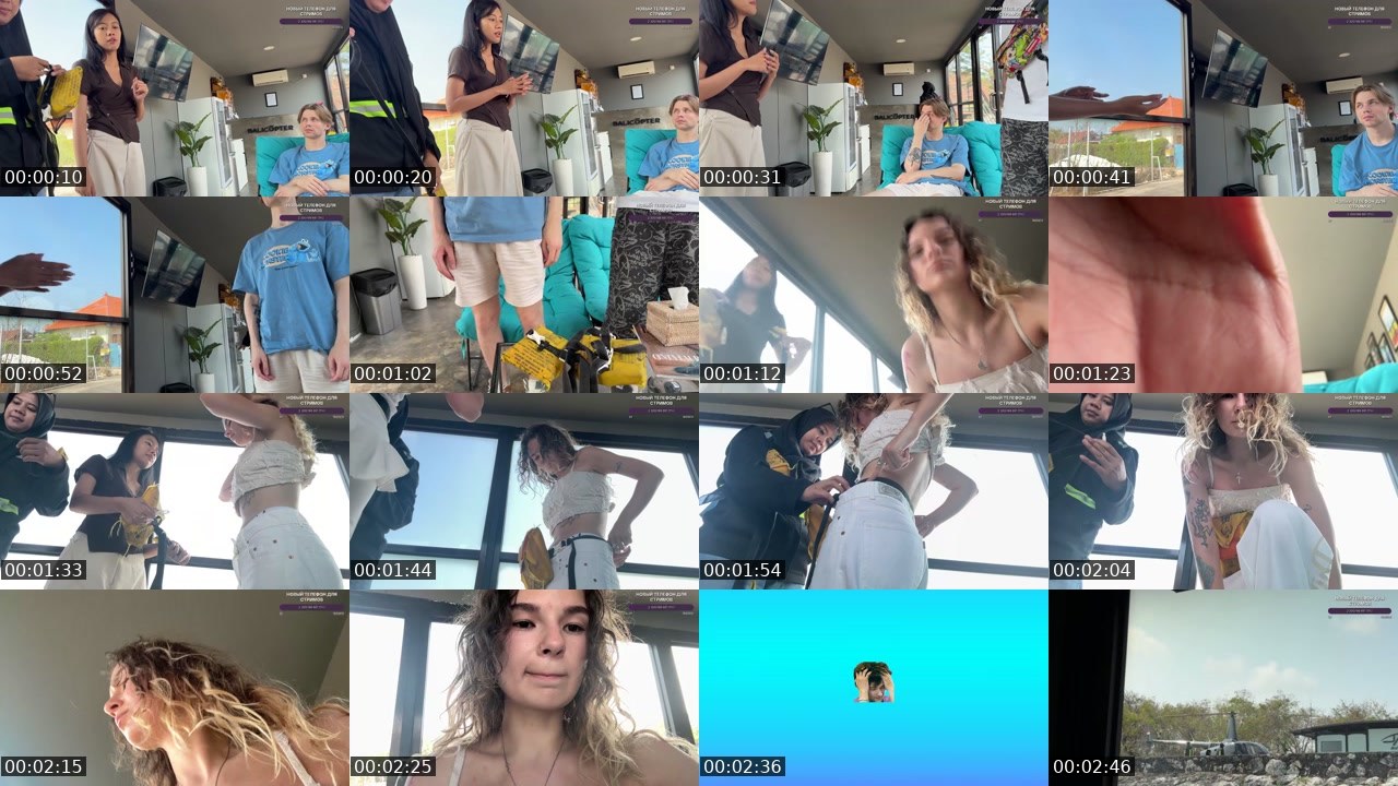 Contact-sheet preview of KRISvANIME's Twitch recording