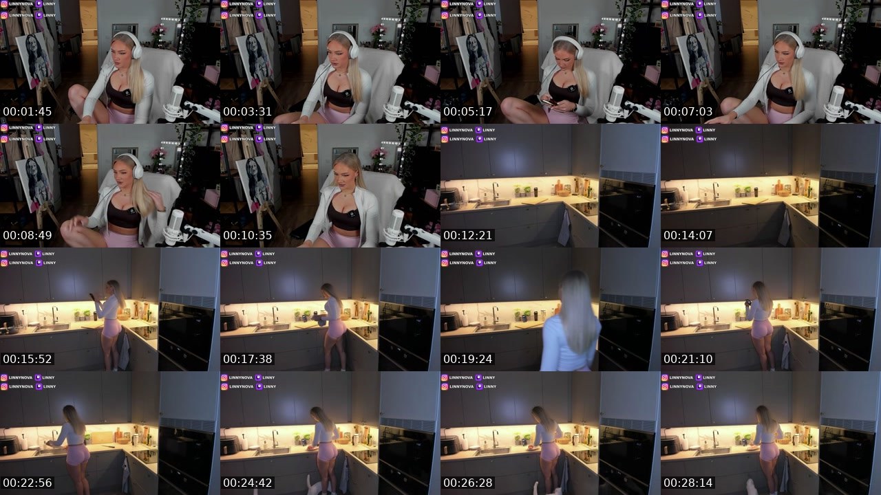 Contact-sheet preview of Linny's Twitch recording