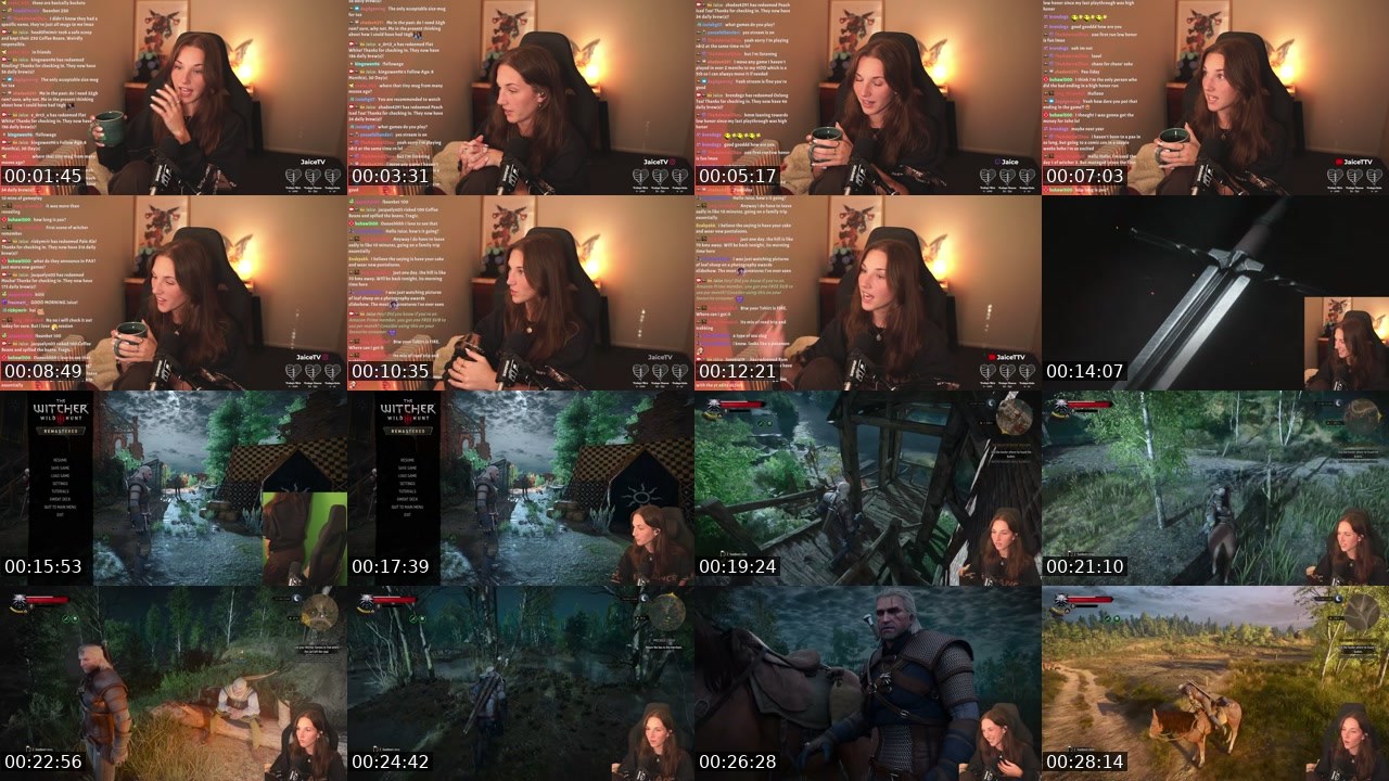 Contact-sheet preview of Jaice's Twitch recording