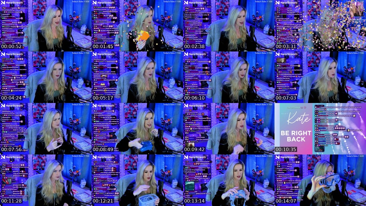 Contact-sheet preview of keepitKate's Twitch recording