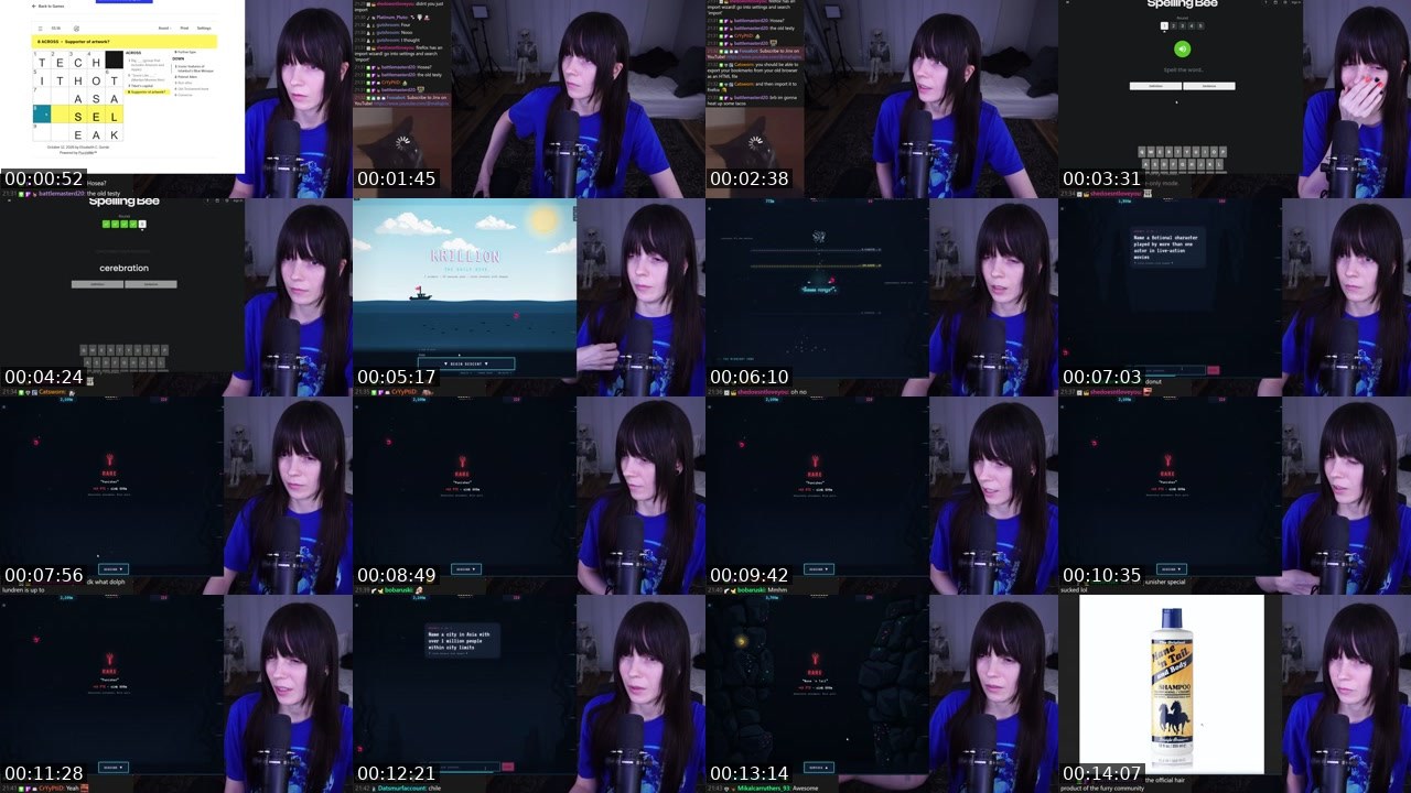 Contact-sheet preview of MafiaJinx's Twitch recording