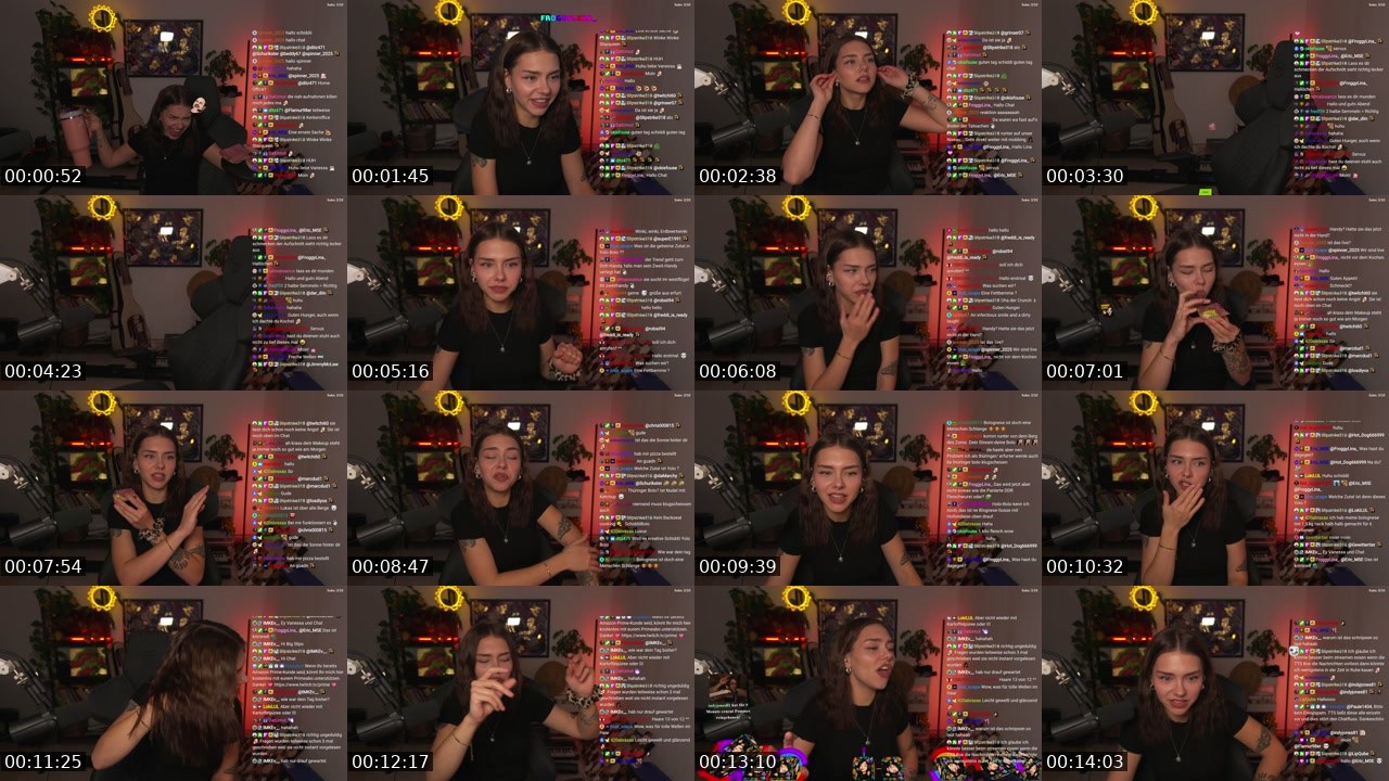 Contact-sheet preview of schiddii's Twitch recording