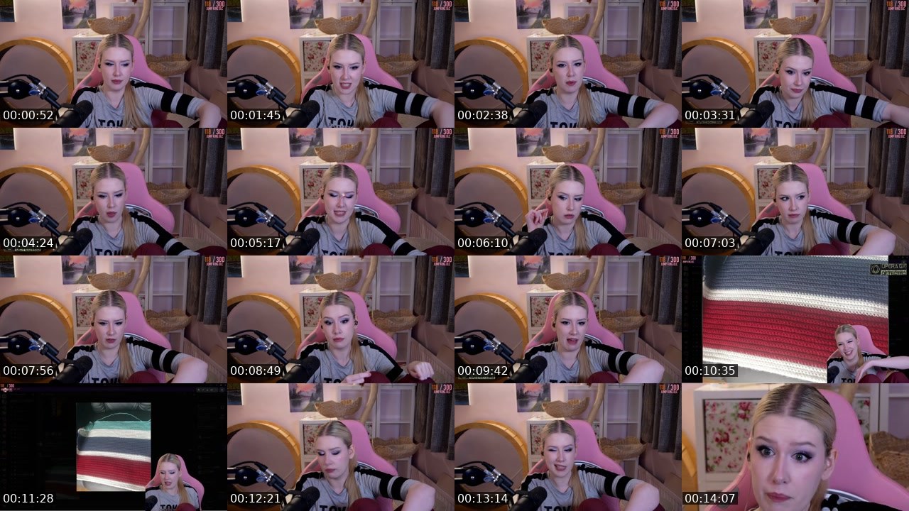 Contact-sheet preview of DomesticBliss's Twitch recording