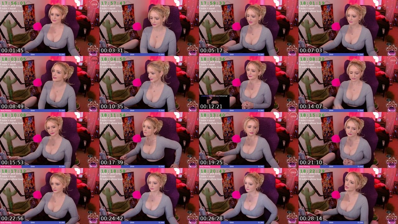 Contact-sheet preview of ChickenWing_Candy's Twitch recording