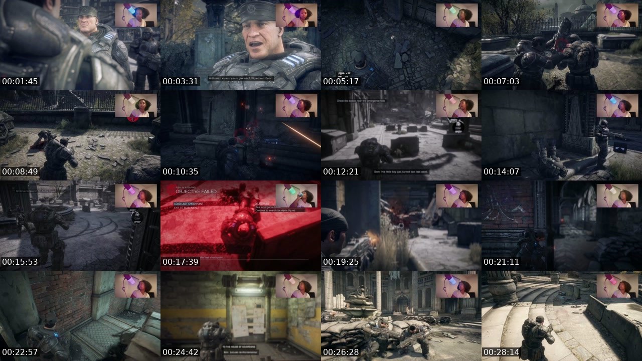 Contact-sheet preview of sadecashmere's Twitch recording