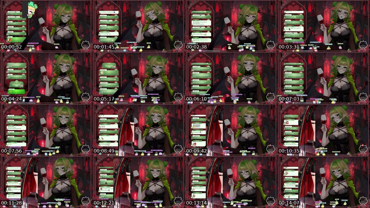 Contact-sheet preview of banbandraws's Twitch recording