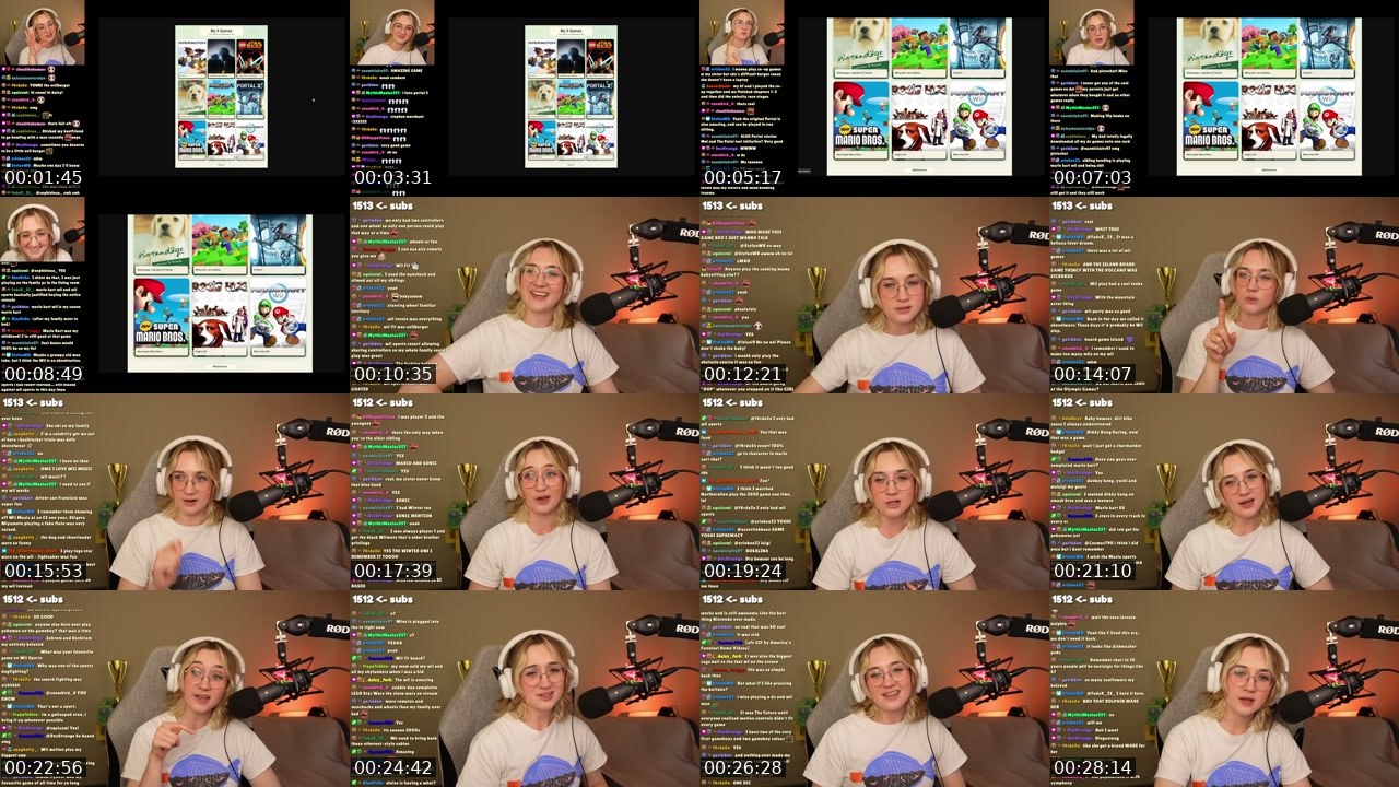 Contact-sheet preview of bekyamon's Twitch recording