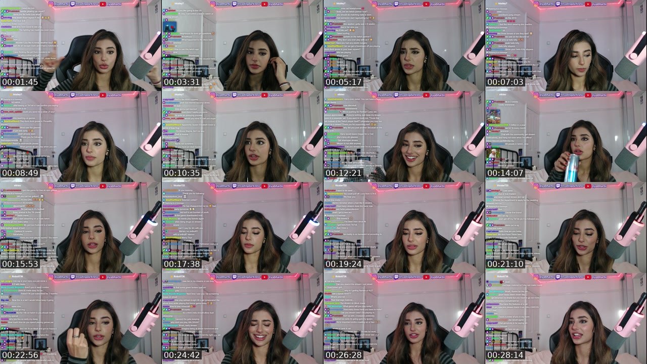Contact-sheet preview of InvadingDarkness's Twitch recording