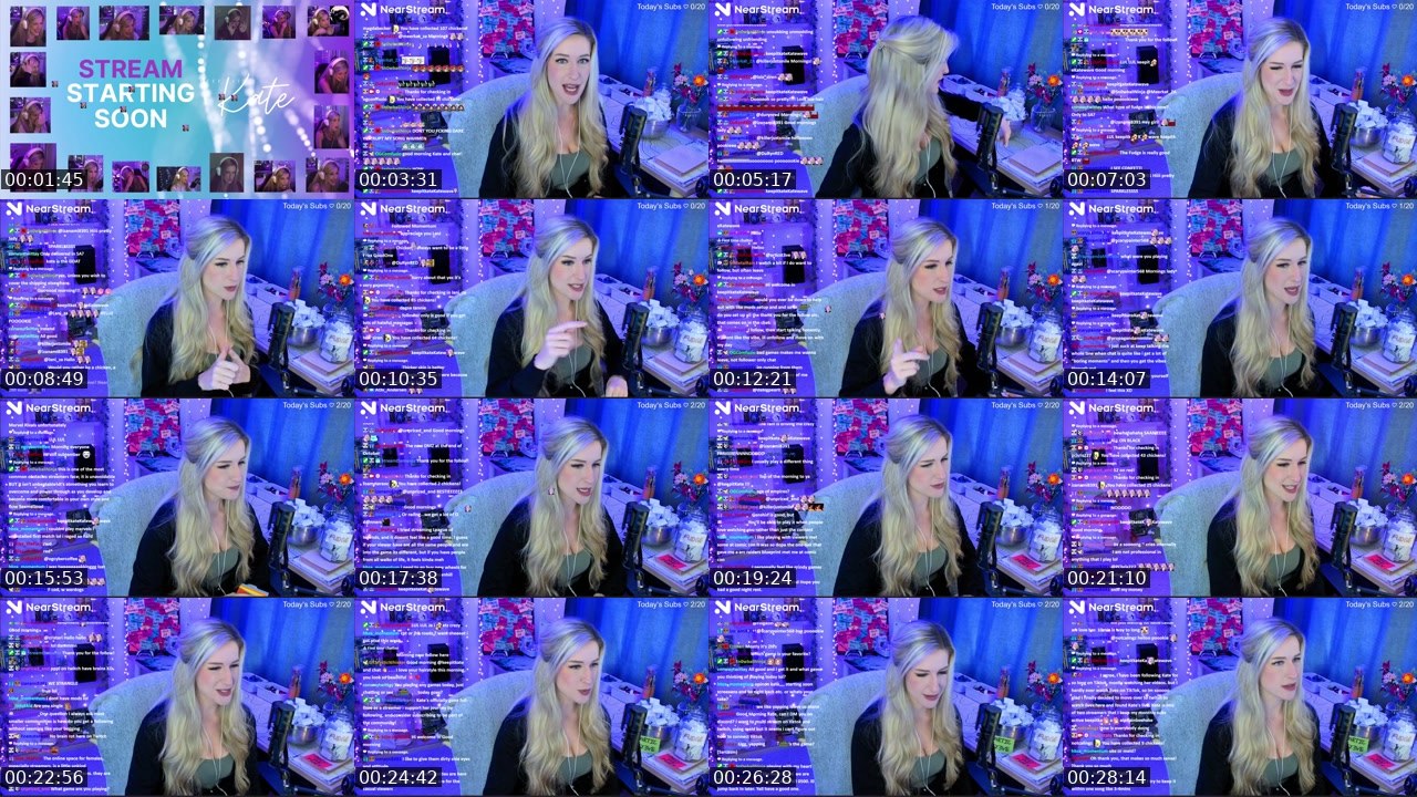 Contact-sheet preview of keepitKate's Twitch recording