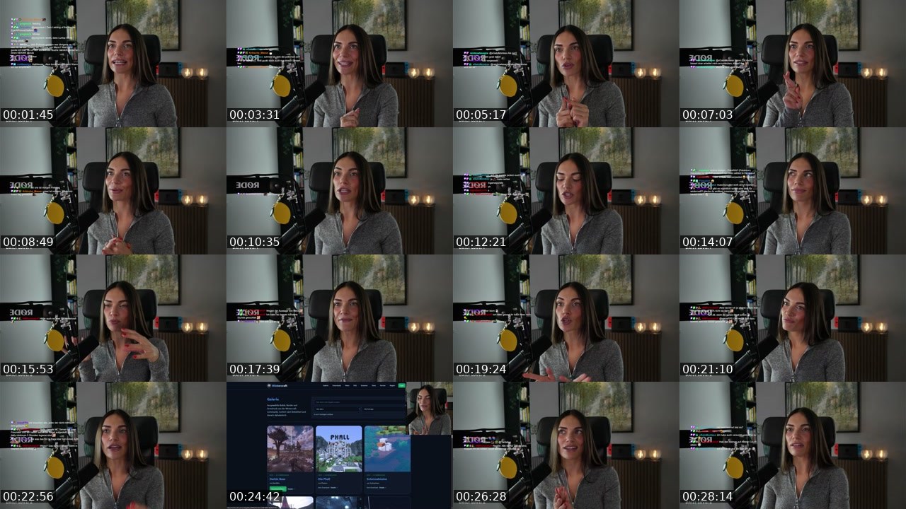 Contact-sheet preview of Zula's Twitch recording