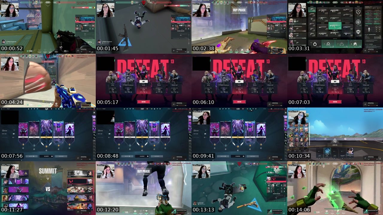 Contact-sheet preview of demoreliez's Twitch recording