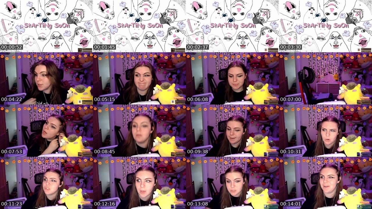 Contact-sheet preview of ilovecapybarasssss's Twitch recording